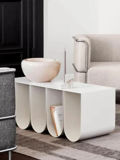 Metalen zitbank Curved^Kristina Dam Outlet