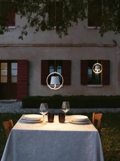 Mobiele outdoor LED hanglamp Poldina, dimbaar^zafferano Sale