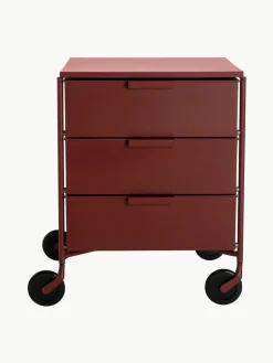 Mobiele verrijdbare container met 3 lades^Kartell Online