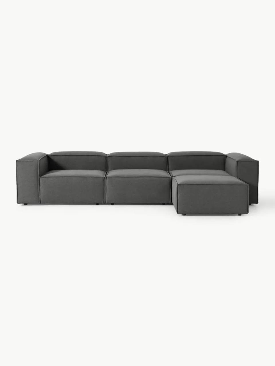 Modulaire bank Lennon (4-zits) met poef (links/rechts)^Westwing Collection Online