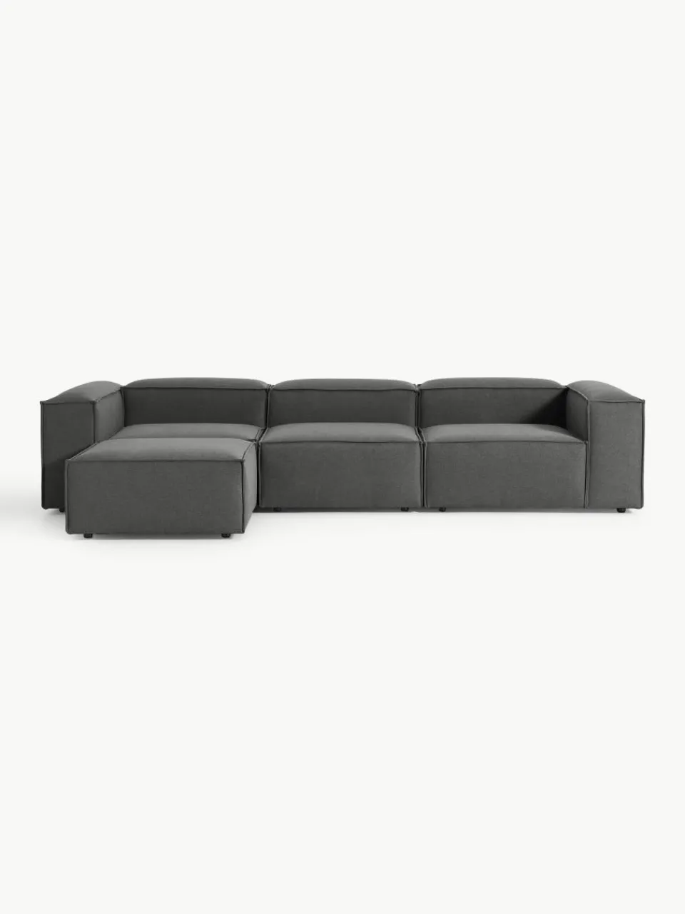 Modulaire bank Lennon (4-zits) met poef (links/rechts)^Westwing Collection Online