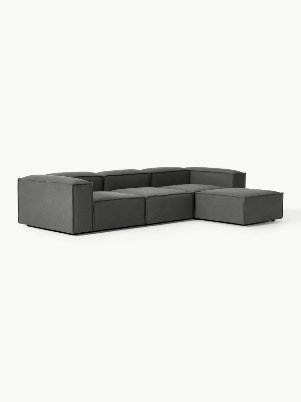 Modulaire bank Lennon (4-zits) met poef (links/rechts)^Westwing Collection Online