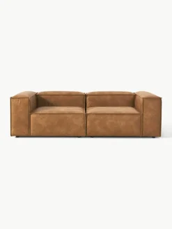 Modulaire bank Lennon (3-zits) van gerecycled leer^Westwing Collection Fashion
