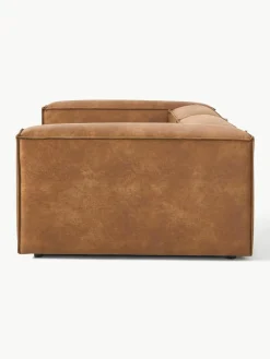 Modulaire bank Lennon (3-zits) van gerecycled leer^Westwing Collection Fashion