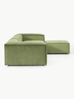 Modulaire bank Lennon (4-zits) van corduroy met poef (links/rechts)^Westwing Collection Outlet