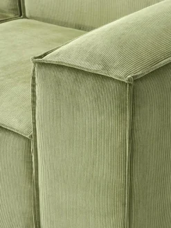Modulaire bank Lennon (4-zits) van corduroy met poef (links/rechts)^Westwing Collection Outlet
