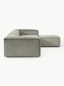 Modulaire bank Lennon (4-zits) van corduroy met poef (links/rechts)^Westwing Collection Outlet