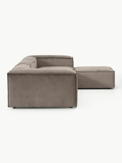 Modulaire bank Lennon (4-zits) van corduroy met poef (links/rechts)^Westwing Collection Fashion