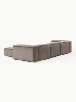 Modulaire bank Lennon (4-zits) van corduroy met poef (links/rechts)^Westwing Collection Fashion