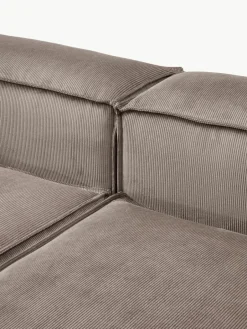 Modulaire bank Lennon (4-zits) van corduroy met poef (links/rechts)^Westwing Collection Fashion
