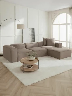 Modulaire bank Lennon (4-zits) met poef (links/rechts)^Westwing Collection Sale