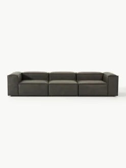 Modulaire bank Lennon (4-zits) van gerecycled leer^Westwing Collection Outlet