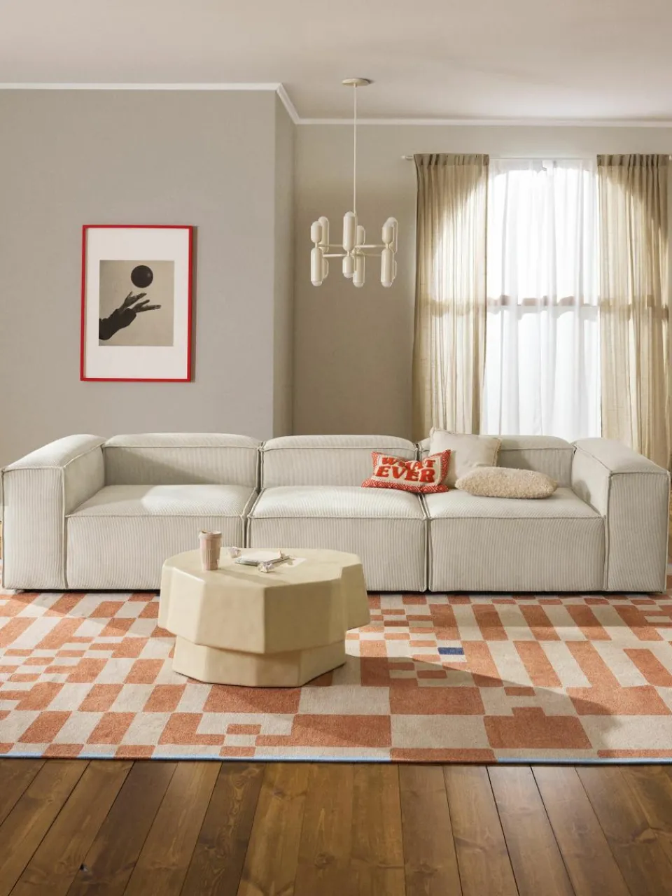 Modulaire bank Lennon (4-zits) van corduroy^Westwing Collection Best