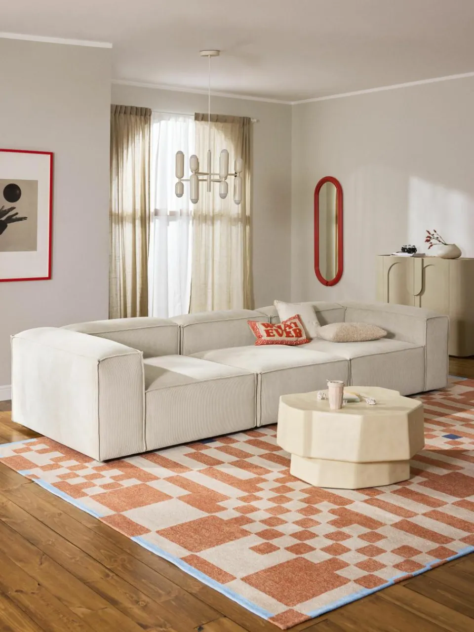 Modulaire bank Lennon (4-zits) van corduroy^Westwing Collection Best