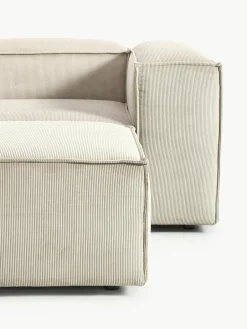 Modulaire bank Lennon (4-zits) van corduroy met poef (links/rechts)^Westwing Collection Clearance