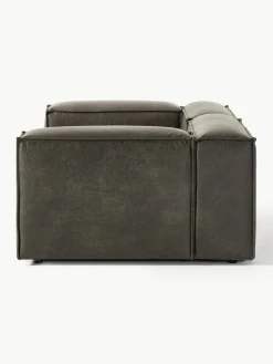 Modulaire bank Lennon (3-zits) van gerecycled leer^Westwing Collection New