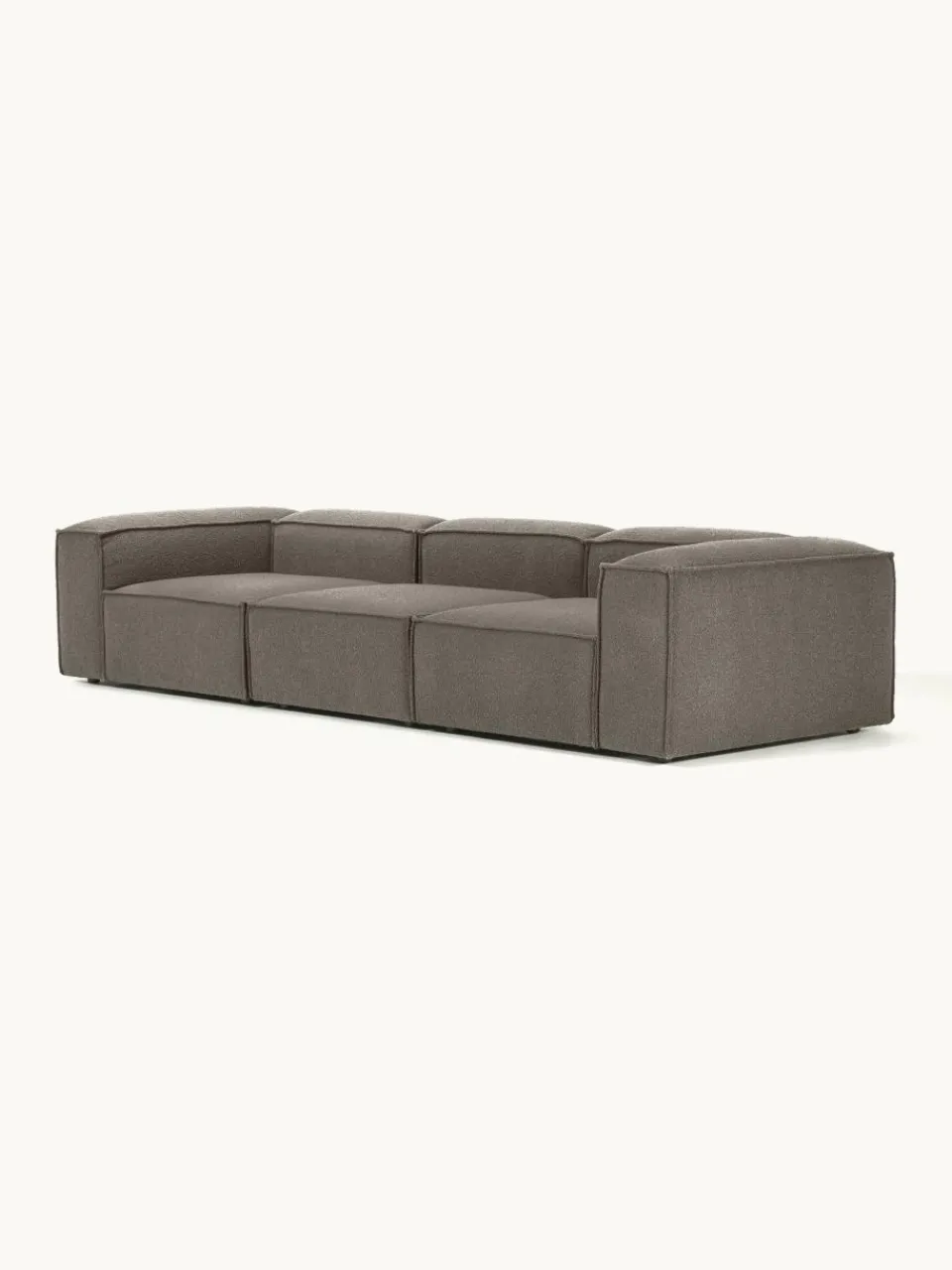 Modulaire bank Lennon (4-zits) uit bouclé^Westwing Collection New