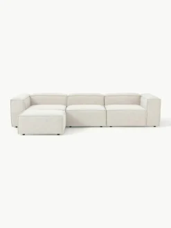 Modulaire bank Lennon (4-zits) uit bouclé met poef (links/rechts)^Westwing Collection Fashion