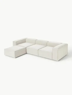 Modulaire bank Lennon (4-zits) uit bouclé met poef (links/rechts)^Westwing Collection Fashion