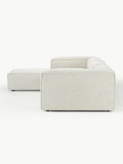 Modulaire bank Lennon (4-zits) uit bouclé met poef (links/rechts)^Westwing Collection Fashion