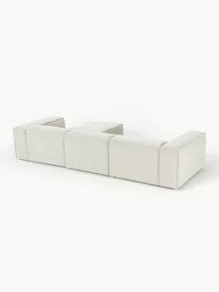 Modulaire bank Lennon (4-zits) uit bouclé met poef (links/rechts)^Westwing Collection Fashion