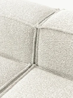 Modulaire bank Lennon (4-zits) uit bouclé met poef (links/rechts)^Westwing Collection Fashion