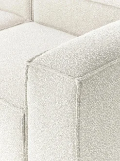 Modulaire bank Lennon (4-zits) uit bouclé met poef (links/rechts)^Westwing Collection Fashion