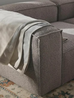 Modulaire bank Lennon (3-zits) uit bouclé^Westwing Collection Clearance
