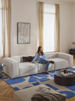 Modulaire bank Lennon (4-zits) uit bouclé^Westwing Collection Outlet
