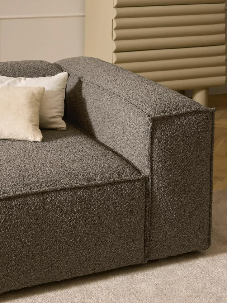 Modulaire bank Lennon (3-zits) uit bouclé^Westwing Collection Outlet