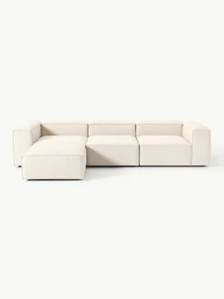 Modulaire bank Lennon (4-zits) van linnenmix met poef (links/rechts)^Westwing Collection Sale