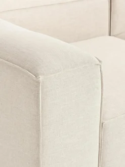 Modulaire bank Lennon (4-zits) van linnenmix met poef (links/rechts)^Westwing Collection Sale