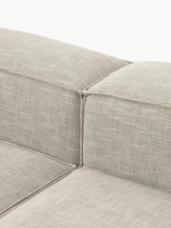 Modulaire bank Lennon (4-zits) van linnenmix met poef (links/rechts)^Westwing Collection Best