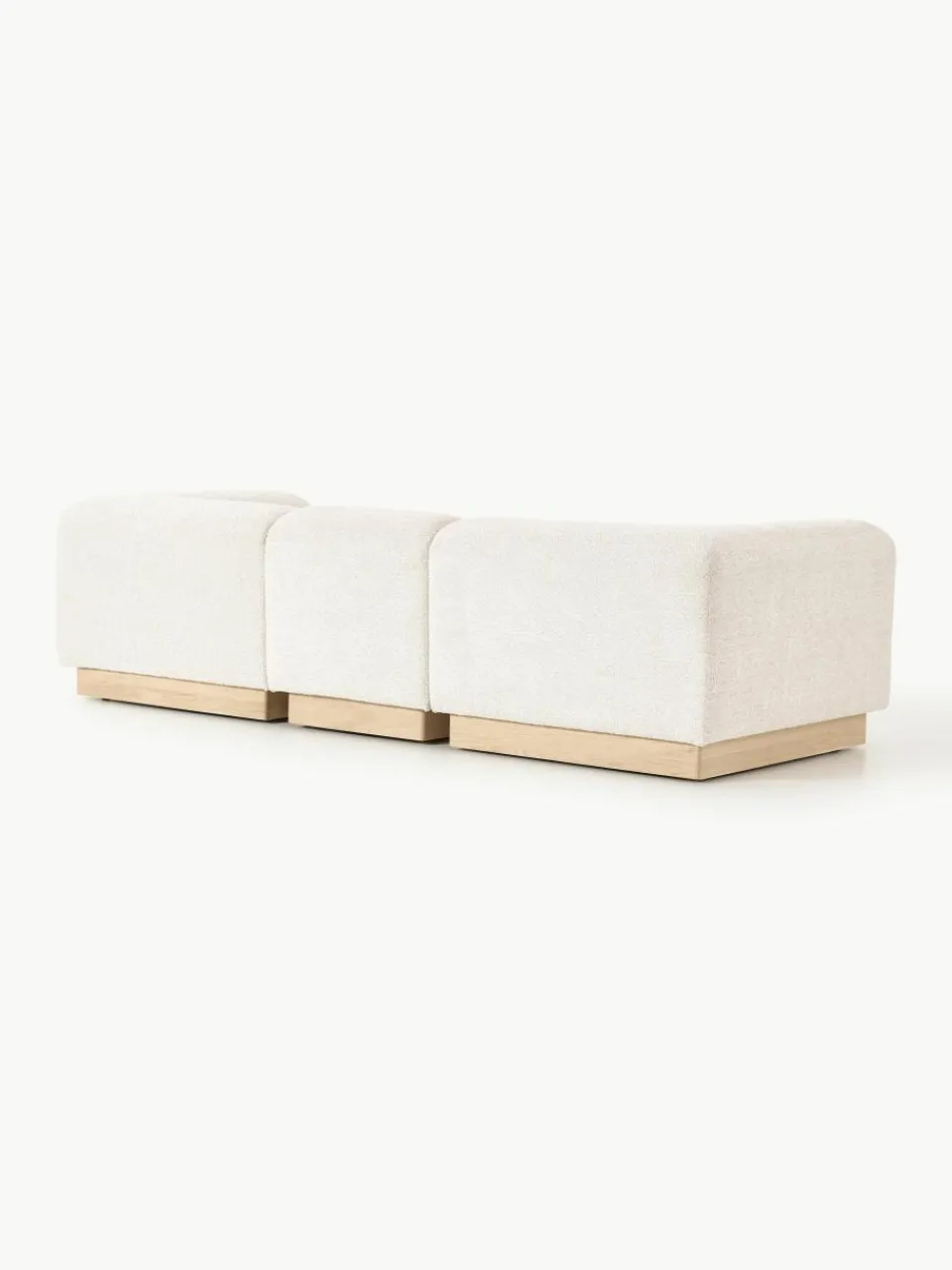 Modulaire bank Natalie (3-zits) van teddy-bouclé^Westwing Collection Online