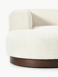 Modulaire bank Natalie (3-zits) van teddy-bouclé met poef^Westwing Collection Discount