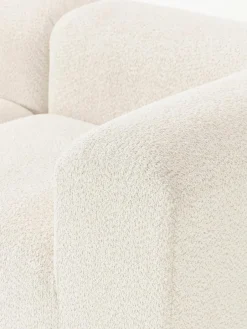 Modulaire bank Natalie (3-zits) van teddy-bouclé met poef^Westwing Collection Discount