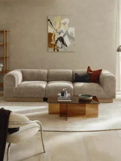 Modulaire bank Natalie (3-zits) van teddy-bouclé^Westwing Collection Outlet