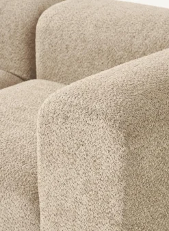 Modulaire bank Natalie (3-zits) van teddy-bouclé^Westwing Collection Outlet