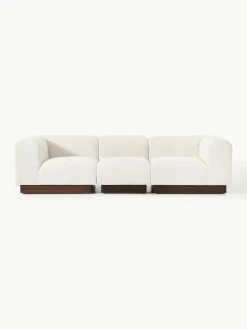 Modulaire bank Natalie (3-zits) van teddy-bouclé^Westwing Collection Hot