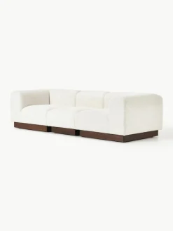 Modulaire bank Natalie (3-zits) van teddy-bouclé^Westwing Collection Hot
