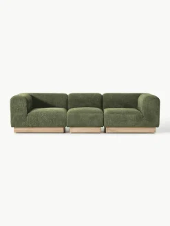 Modulaire bank Natalie (3-zits) van teddy-bouclé^Westwing Collection Online