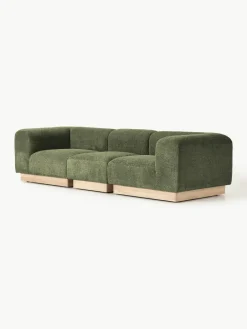 Modulaire bank Natalie (3-zits) van teddy-bouclé^Westwing Collection Online