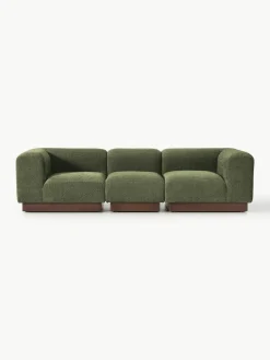 Modulaire bank Natalie (3-zits) van teddy-bouclé^Westwing Collection Hot