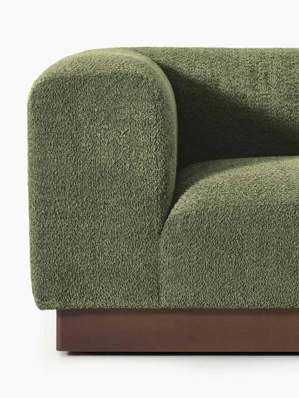 Modulaire bank Natalie (3-zits) van teddy-bouclé^Westwing Collection Hot