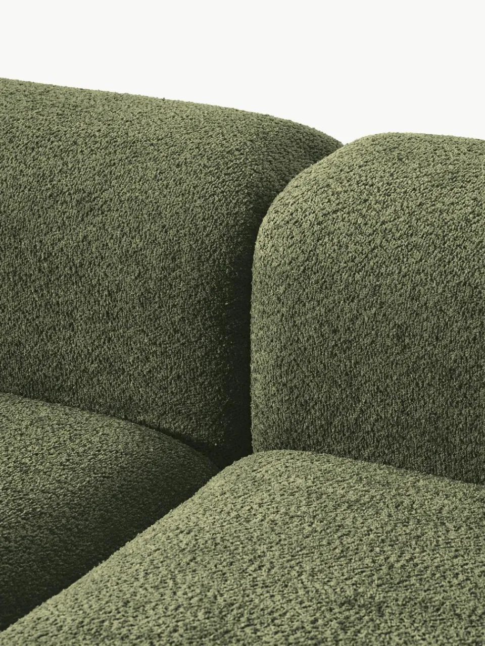 Modulaire bank Natalie (3-zits) van teddy-bouclé^Westwing Collection Hot
