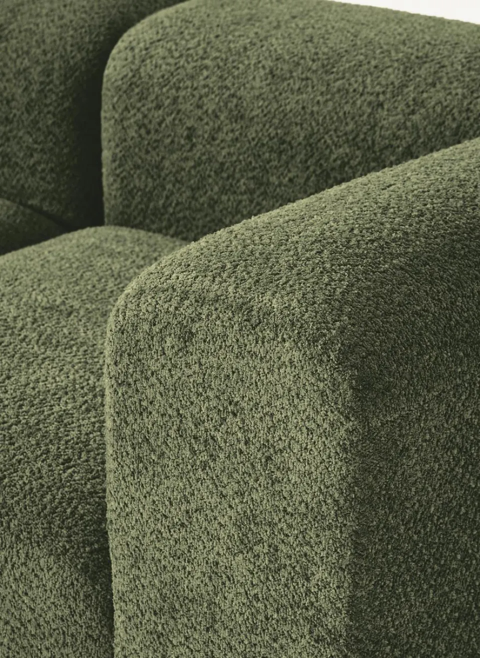 Modulaire bank Natalie (3-zits) van teddy-bouclé^Westwing Collection Hot