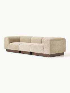 Modulaire bank Natalie (3-zits) van teddy-bouclé^Westwing Collection Fashion