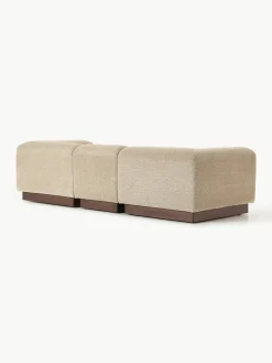 Modulaire bank Natalie (3-zits) van teddy-bouclé^Westwing Collection Fashion