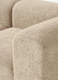 Modulaire bank Natalie (3-zits) van teddy-bouclé^Westwing Collection Fashion