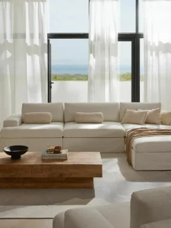 Modulaire bank Russell (4-zits) met poef (links/rechts)^Westwing Collection Outlet